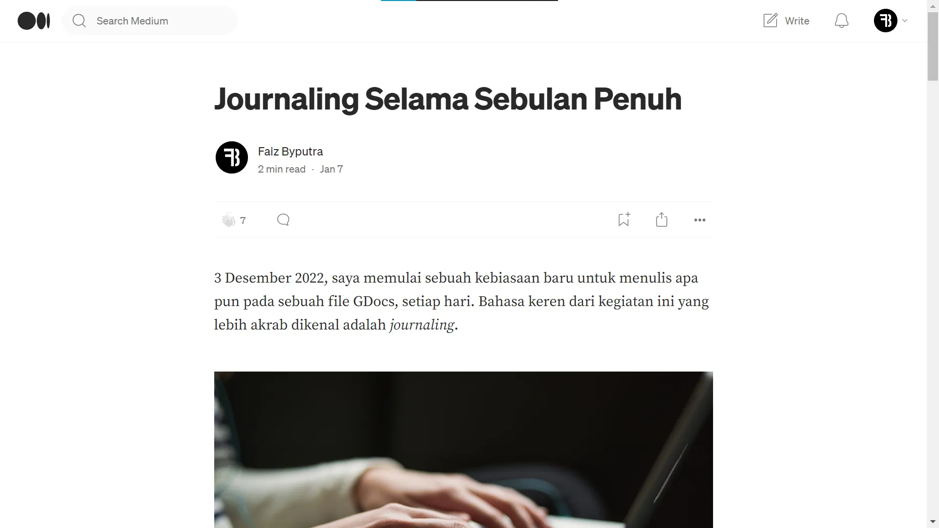 Journaling Selama Sebulan Penuh